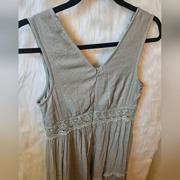 Rebellion Boho Longline Lace-Trim Maxi Dress - Picture 5 of 9